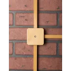 Коробка разветвительная KMP-030-030 (78х78х26) светлое дерево PROxima