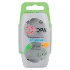 Тройник 2гн, с заземл, со шторками (белый) (10/60/1440) SP-2e-W