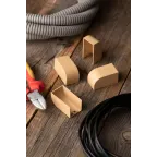 Заглушка (25х25) (4 шт) Plast под светлое дерево