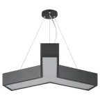 Светильник LED Geometria Igrek SPO-141-B-40K-028 28Вт 4000K 1750Лм IP40 600*80 черный подвесной драйвер внутри