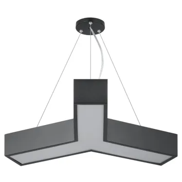 Светильник LED Geometria Igrek SPO-141-B-40K-028 28Вт 4000K 1750Лм IP40 600*80 черный подвесной драйвер внутри