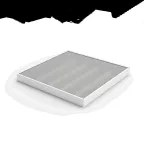 Светильник светодиодный ДВО 30 Вт 3700 лм 4000К AC 220В IP40 588х588х50мм призма для потолков Грильято (планки крепления в комплекте) CRI»80Ra MiR Gauss