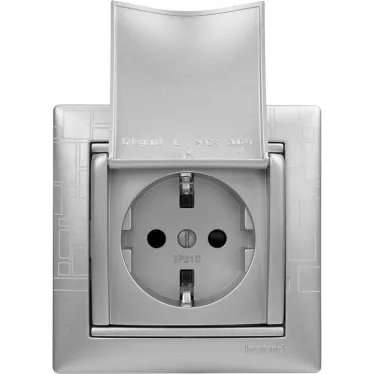 VALENA Рамка 1 пост алюминий модерн