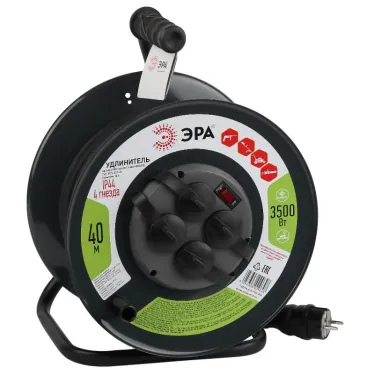 Удлинитель силовой RMx-4es-3x1.5-40m-IP44(KG) на м. катушке c/з 4 гн 40м КГ 3х1.5 RMx-4es-3x1.5-40m-IP44(KG)