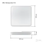 Светильник потолочный светодиодный Классик с ДУ SPB-6-70-RC S Brilliance Slim 70Вт 3000-6500К квадрат