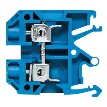 Клемма винтовая JXB-10/35 мм.кв синяя