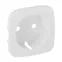 Valena ALLURE Лицевая панель для силовой розетки 2К+З с зажимами 6кв мм Белая