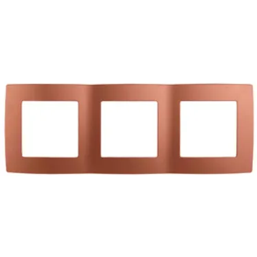 Рамка на 3 поста, Эра12, медь, 12-5003-14