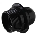 Патрон карболитовый с кольцом Е27 черный PROxima