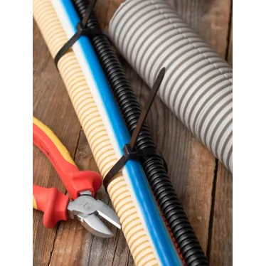 Хомут 7.2х350 черный нейлон (100шт)