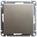 W59 Переключатель одноклавишный, 10АХ, механизм, матовый хром