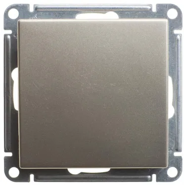 W59 Переключатель одноклавишный, 10АХ, механизм, матовый хром
