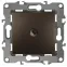 Розетка TV одиночная, Эра12, бронза, 12-3101-13