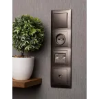 Валенсия Рамка 4-местная графит