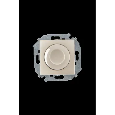 Регулятор напряжения поворотно-нажимной, 500Вт, 230В, винтовой зажим, шампань