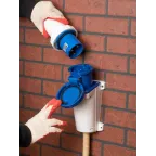 Розетка кабельная 63А 2Р+Е IP67 на поверхность 220В133