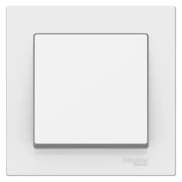 Выключатель одноклавишный ATLASDESIGN схема 1 10АХ в сборе белый