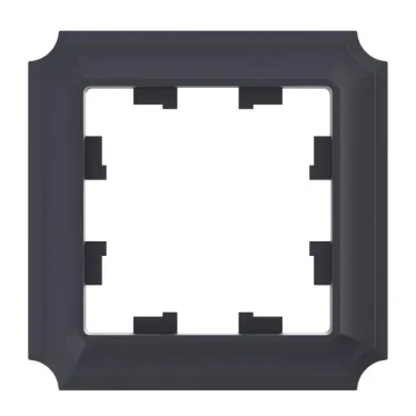 ATLASDESIGN ANTIQUE 1-постовая рамка, КАРБОН