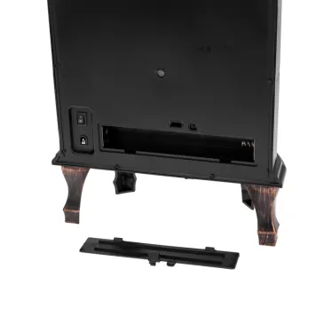 Светодиодный камин Винтаж мини с эффектом живого огня 24.8х12.7х30 см, батарейки 3хС (не в комплекте), с USB, бронзовый | 511-023 | NEON-NIGHT