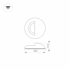 Накладка ART-DECK-CAP-LID-R50 (WH) (Arlight, Металл) | 035760 | Arlight