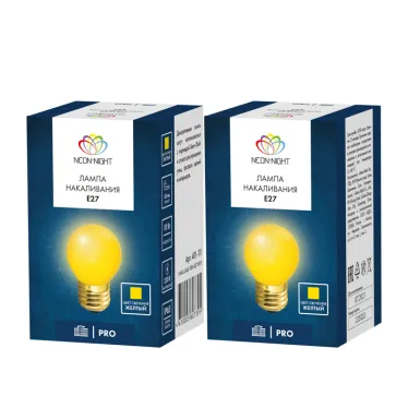Лампа накаливания e27 10 Вт желтая колба | 401-111 | NEON-NIGHT
