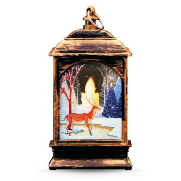 Фонарь новогодний светодиодный "Олененок" серия Holiday, 0,1W, тёплый свет, бронзовый, батарейки в комплекте, 1/100 | HL031 | Gauss