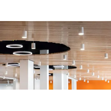 Светодиодный светильник DL-Roll подвесной 12 Вт 3000 К 90х170 мм RAL7045 серый муар с рассеивателем опал | V1-R0-70135-30000-2001230 | VARTON