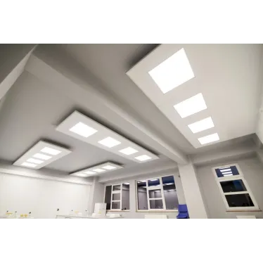 Светодиодный светильник Е070 2.0 образовательных учереждений 30 Вт 4000 K под гипсокартон потолки 620х610х67 мм| V1-E0-00070-80OP0-4003040 | VARTON