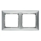 Valena Алюминий матовый Рамка 2-ая гориз | 770332 | Legrand