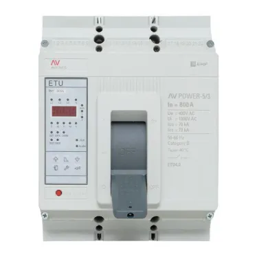Выключатель автоматический AV POWER-5/3 800А 70kA ETU4.0 AVERES