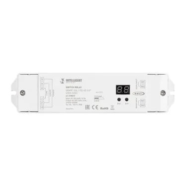 Релейный модуль INTELLIGENT ARLIGHT SMART-DALI-702-62-SUF (230V, 2x5A) (IARL, IP20 Пластик, 5 лет) | 038539 | Arlight