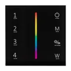 Панель SMART-P22-RGBW-G-IN Black (12-24V, 4x3A, Sens, 2.4G) (Arlight, IP20 Пластик, 5 лет) | 033766 | Arlight