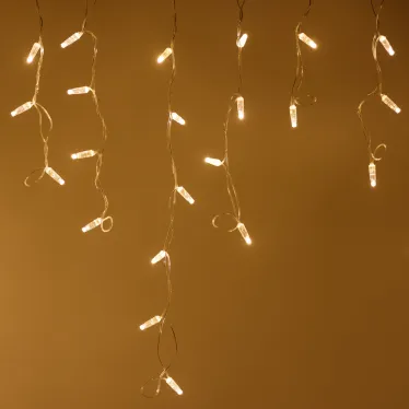 Светодиодная гирлянда ARD-EDGE-CLASSIC-2400x600-CLEAR-88LED-MILK-FLASH Warm (230V, 6W) (Ardecoled, IP65) | 034119 | Arlight