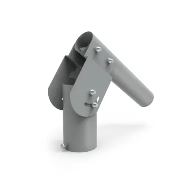 Кронштейн для уличных светильников 200*205*100мм на трубу до D58мм/консоль D48мм серый 1/2 | 903265106 | Gauss