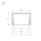 Профиль SILER-2000 ANOD | 025490 | Arlight