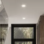 Светильник светодиодный встраиваемый квадратный с декоративным стеклом 6W 4000K 1/40 | 948111206 | Gauss