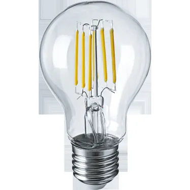 Лампа светодиодная LED 6Вт Е27 230В 4000К NLL-F-A60-6-230-4K-E27 грушевидная прозрачная | 61344 | Navigator