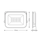 Прожектор светодиодный Qplus 20W 1800lm IP65 6500К черный |  613511320 | Gauss