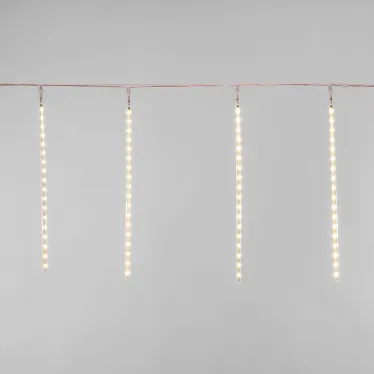 Гирлянда "Тающие сосульки" светодиодная, 8 шт х 50 см, шаг 40 см, 230 В, Теплые Белые светодиоды | 256-416 | NEON-NIGHT