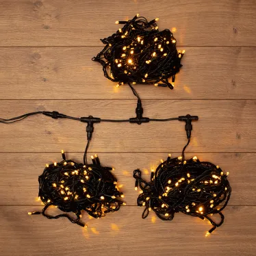 Гирлянда "LED ClipLight" 24V, 3 нити по 20 м, свечение с динамикой, цвет диодов Желтый | 323-301 | NEON-NIGHT