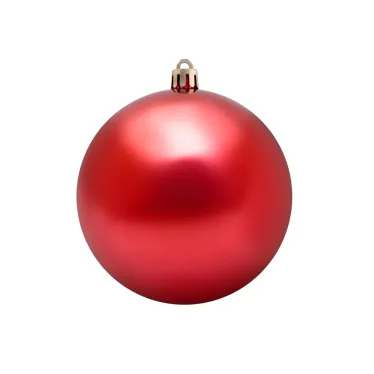 Елочная фигура "Полосатый шар", 20 см, цвет красный | 502-072 | NEON-NIGHT