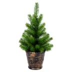 Елочка 45см в пластиковом горшке, Литая | 533-334 | NEON-NIGHT