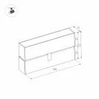 Светильник MAG-FLAT-FOLD-45-S205-6W Warm3000 (BK, 100 deg, 24V) | 026987 | Arlight