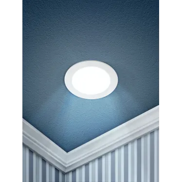Светильник светодиодный встраиваемый downlight LED 1 9Вт 6500К белый круг | Б0019832 | ЭРА