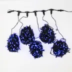 Гирлянда "LED ClipLight" 24V, 5 нитей по 20 метров, цвет диодов Синий, Flashing (Белый) | 323-603 | NEON-NIGHT