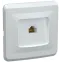 РК10-ВБ Розетка 1-ая комп. RJ45 Cat5e ВЕГА белый