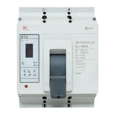Выключатель автоматический AV POWER-5/3 1000А 70kA ETU6.0 AVERES