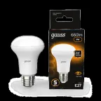 Лампа светодиодная LED 9 Вт 660 лм 3000К грибок R63 теплый E27 AC 220В Black Gauss