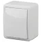 Переключатель IP54, 10АХ-250В, ОУ, Эра Эксперт, белый,11-1403-01