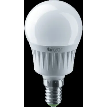 Лампа светодиодная LED 7вт E14 белый шар